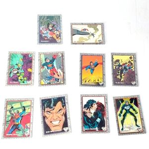 10 Superman Cards - Skybox - DC Comics 1993 - Collector's Cards